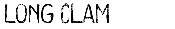 Long Clam font preview